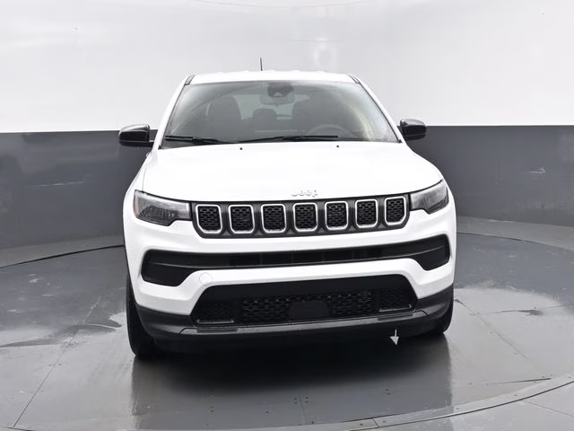 2023 Bright White Clearcoat Jeep Compass Sport 4X4 SUV