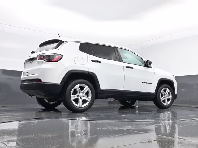 2023 Bright White Clearcoat Jeep Compass Sport 4X4 SUV