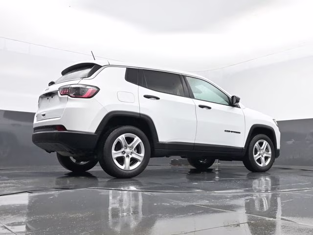 2023 Bright White Clearcoat Jeep Compass Sport 4X4 SUV