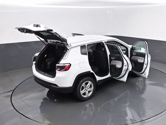2023 Bright White Clearcoat Jeep Compass Sport 4X4 SUV