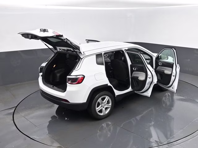 2023 Bright White Clearcoat Jeep Compass Sport 4X4 SUV
