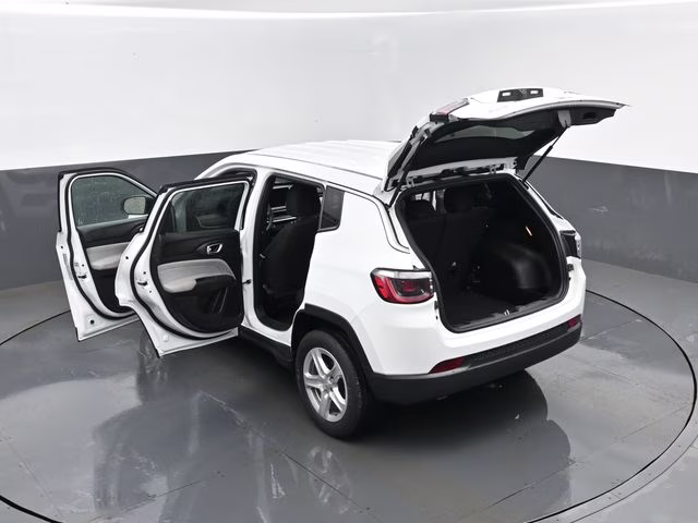 2023 Bright White Clearcoat Jeep Compass Sport 4X4 SUV