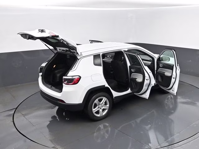 2023 Bright White Clearcoat Jeep Compass Sport 4X4 SUV