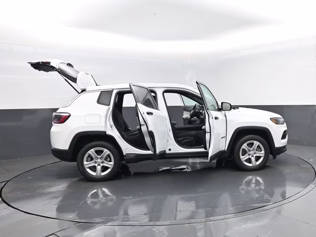 2023 Bright White Clearcoat Jeep Compass Sport 4X4 SUV