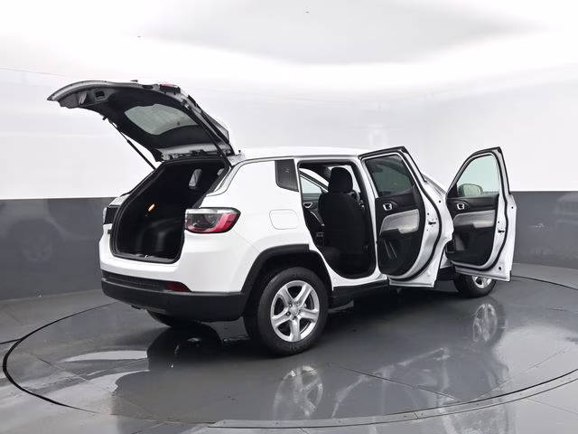 2023 Bright White Clearcoat Jeep Compass Sport 4X4 SUV