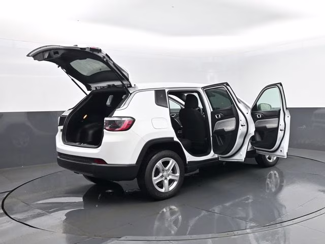 2023 Bright White Clearcoat Jeep Compass Sport 4X4 SUV