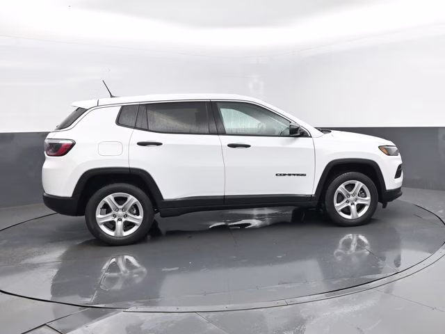 2023 Bright White Clearcoat Jeep Compass Sport 4X4 SUV