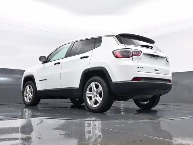 2023 Bright White Clearcoat Jeep Compass Sport 4X4 SUV