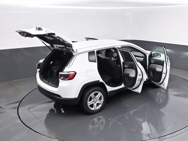 2023 Bright White Clearcoat Jeep Compass Sport 4X4 SUV