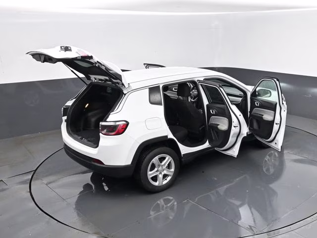 2023 Bright White Clearcoat Jeep Compass Sport 4X4 SUV