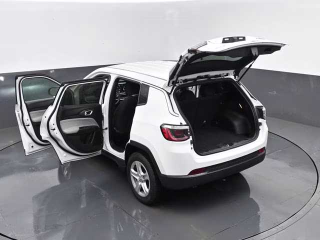 2023 Bright White Clearcoat Jeep Compass Sport 4X4 SUV