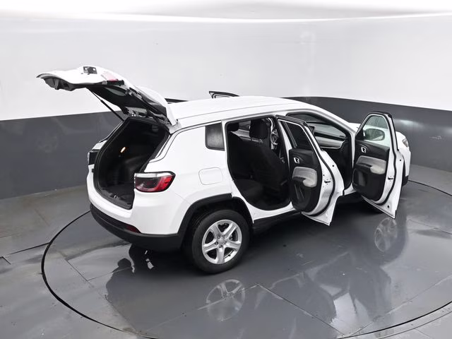 2023 Bright White Clearcoat Jeep Compass Sport 4X4 SUV