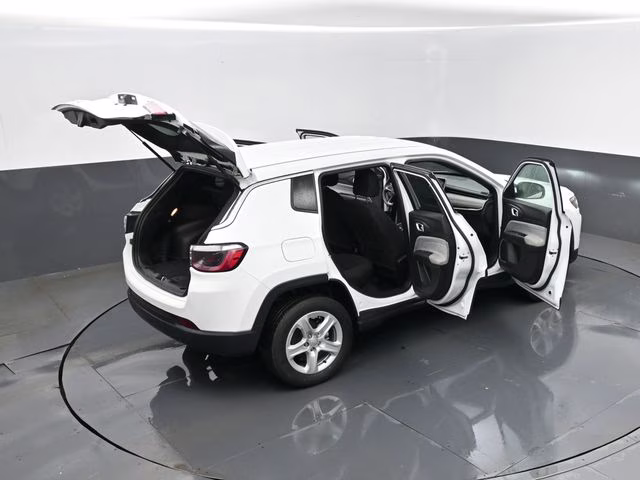 2023 Bright White Clearcoat Jeep Compass Sport 4X4 SUV
