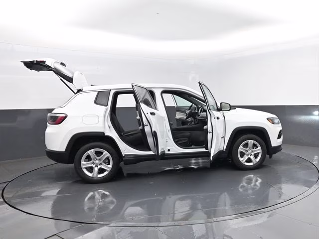 2023 Bright White Clearcoat Jeep Compass Sport 4X4 SUV