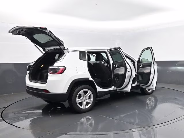 2023 Bright White Clearcoat Jeep Compass Sport 4X4 SUV