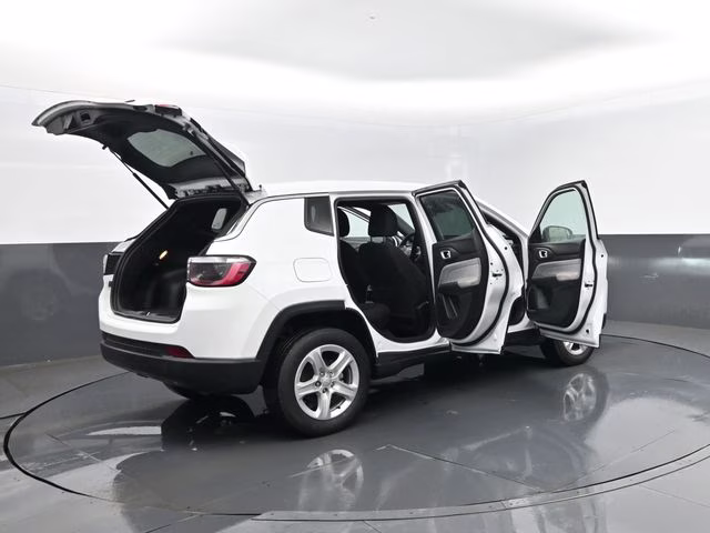 2023 Bright White Clearcoat Jeep Compass Sport 4X4 SUV
