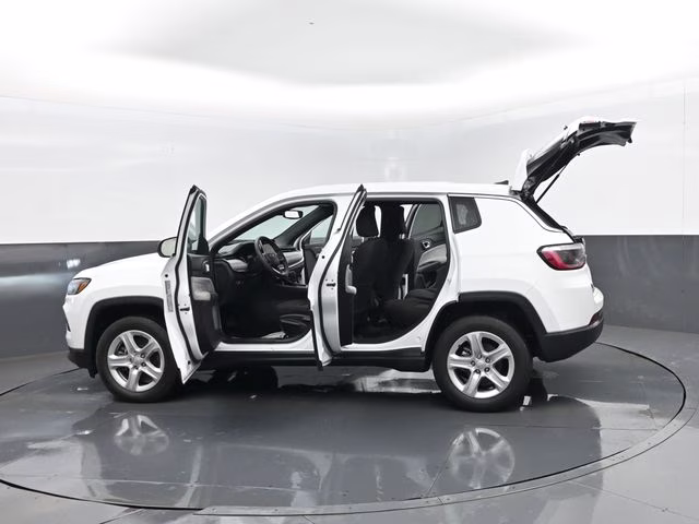 2023 Bright White Clearcoat Jeep Compass Sport 4X4 SUV