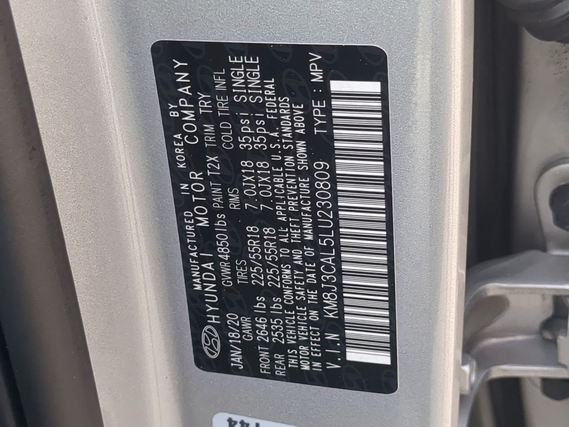 2020 Stellar Silver Hyundai Tucson Limited AWD SUV