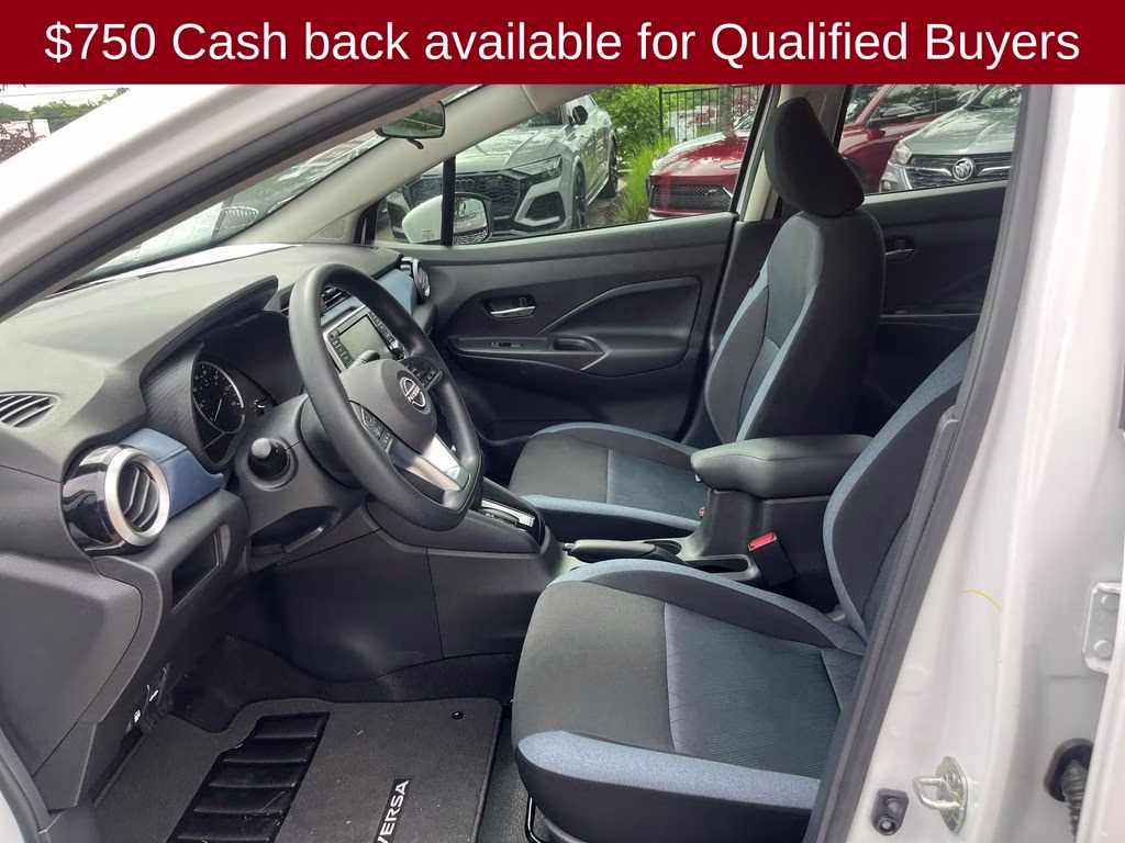 2025 Aspen White Tricoat Nissan Versa 1.6 SV FWD Sedan