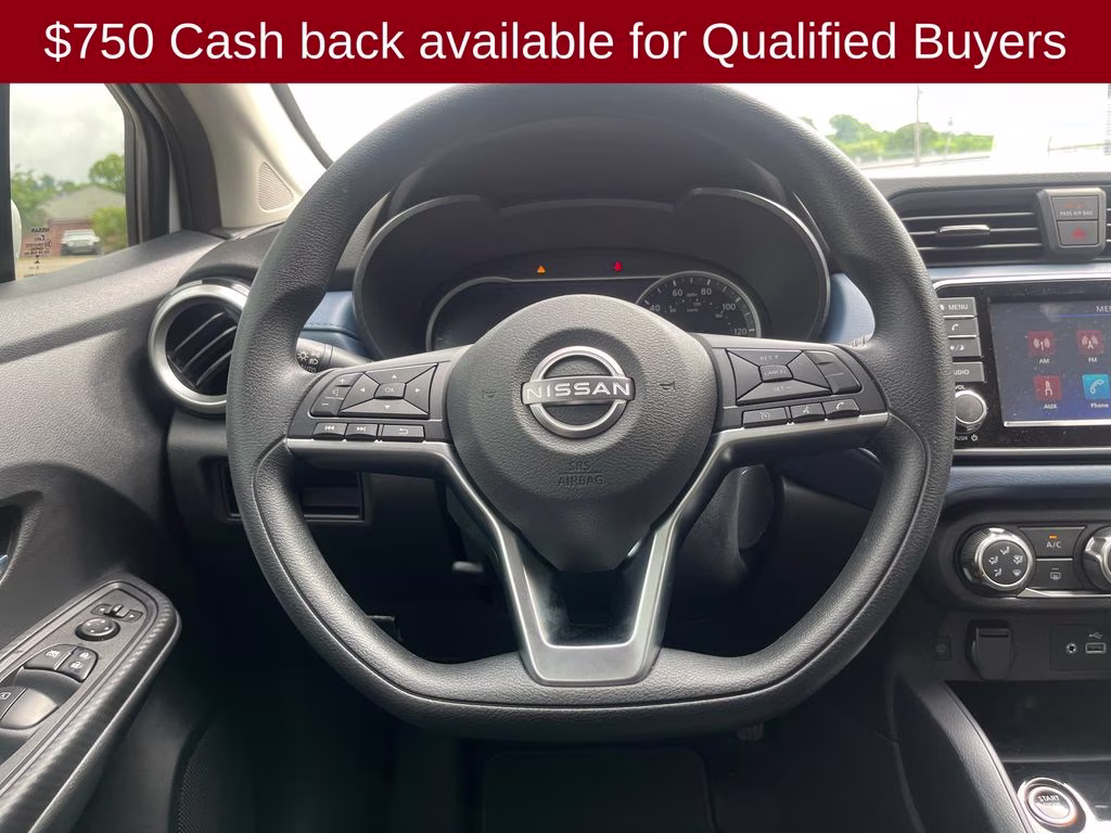 2025 Aspen White Tricoat Nissan Versa 1.6 SV FWD Sedan