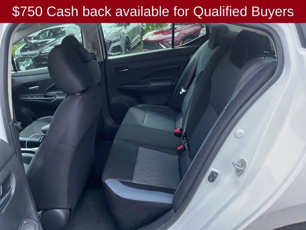 2025 Aspen White Tricoat Nissan Versa 1.6 SV FWD Sedan