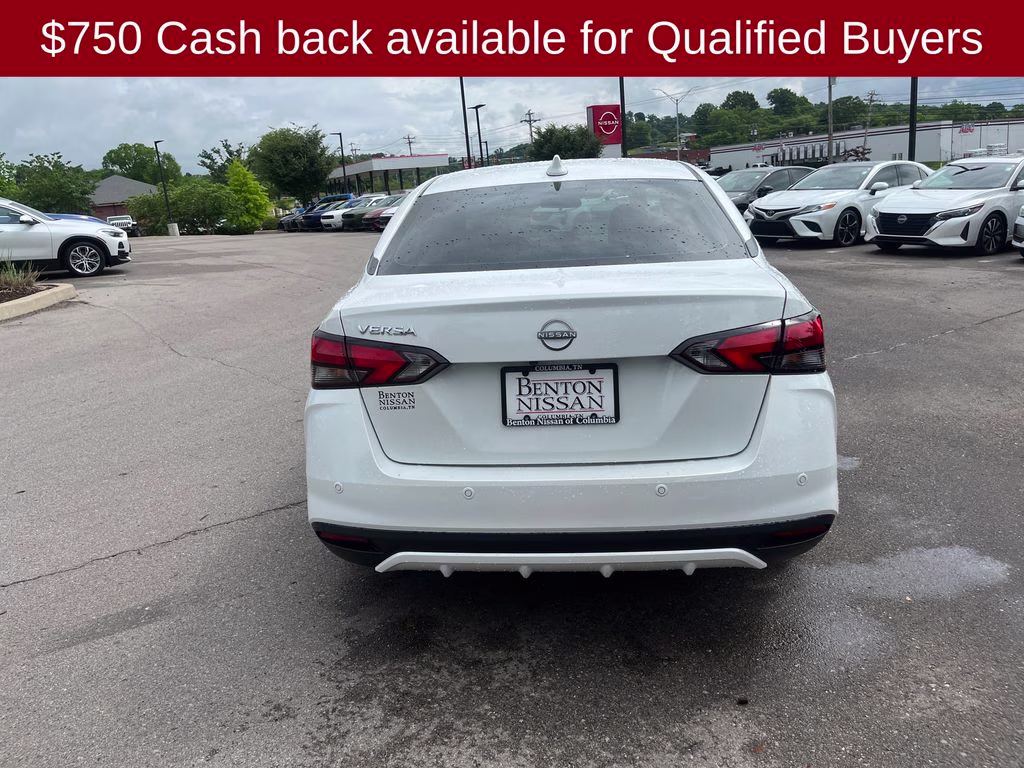 2025 Aspen White Tricoat Nissan Versa 1.6 SV FWD Sedan