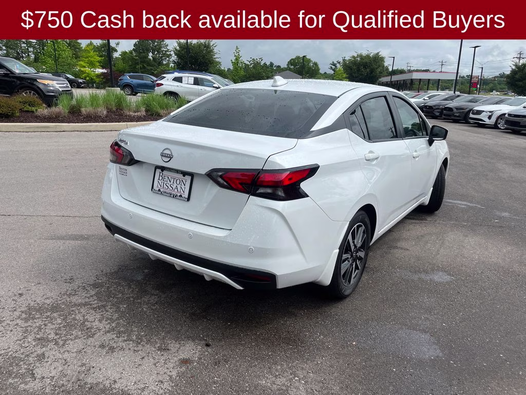 2025 Aspen White Tricoat Nissan Versa 1.6 SV FWD Sedan