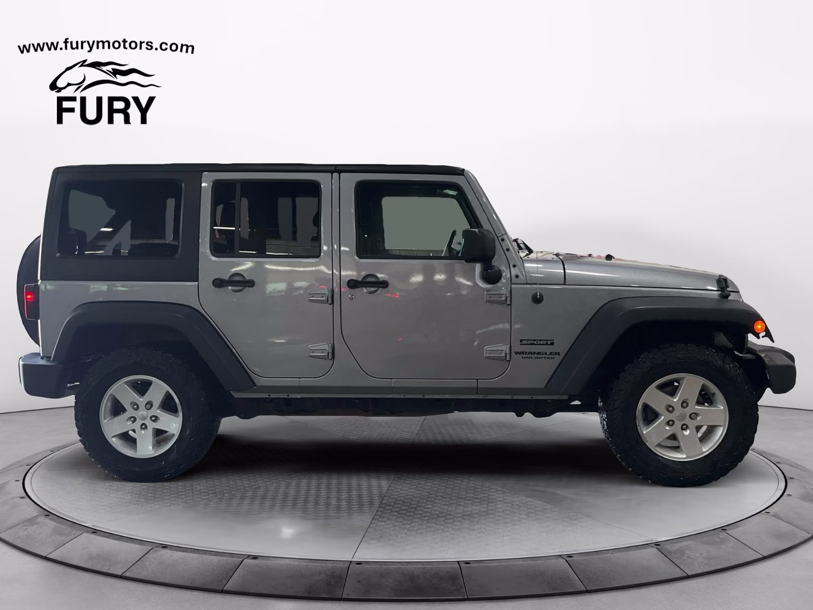 2017 Billet Silver Metallic Clearcoat Jeep Wrangler Unlimited Sport 4X4 SUV