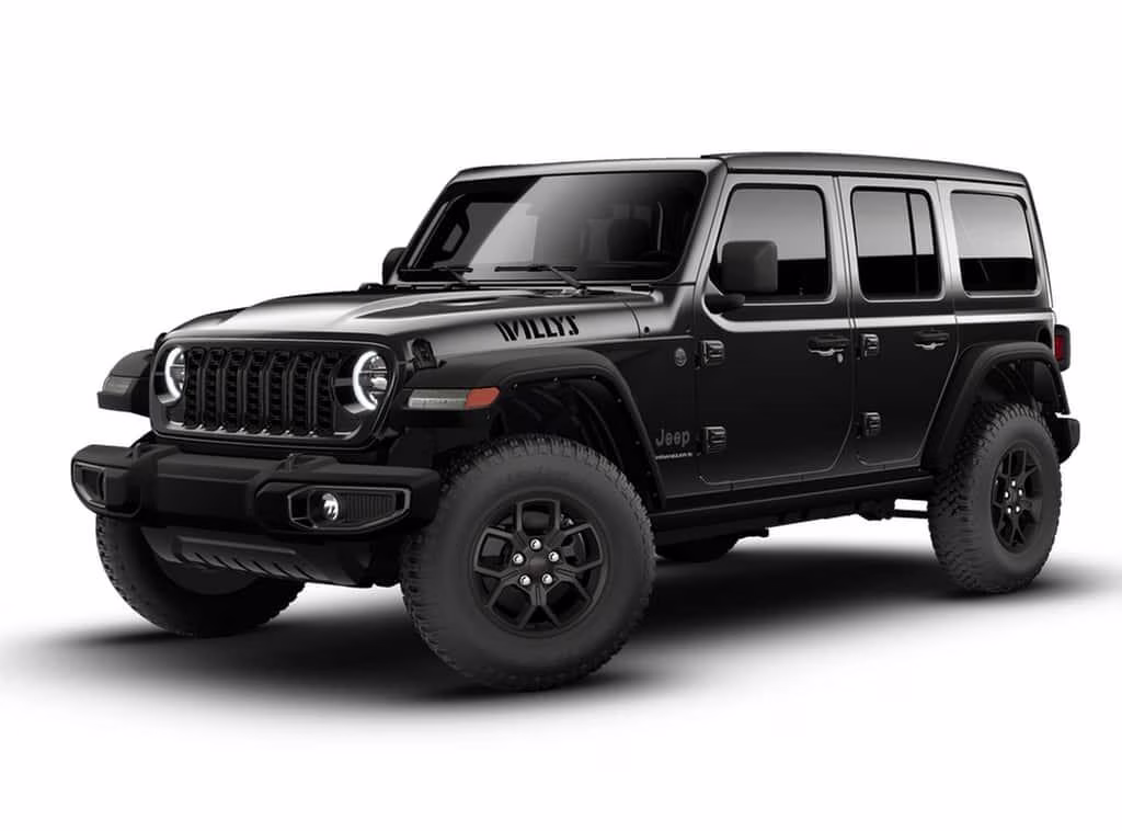 2026 Black Clear Coat Jeep Wrangler Wrangler 4-door Willys 4X4 4-door