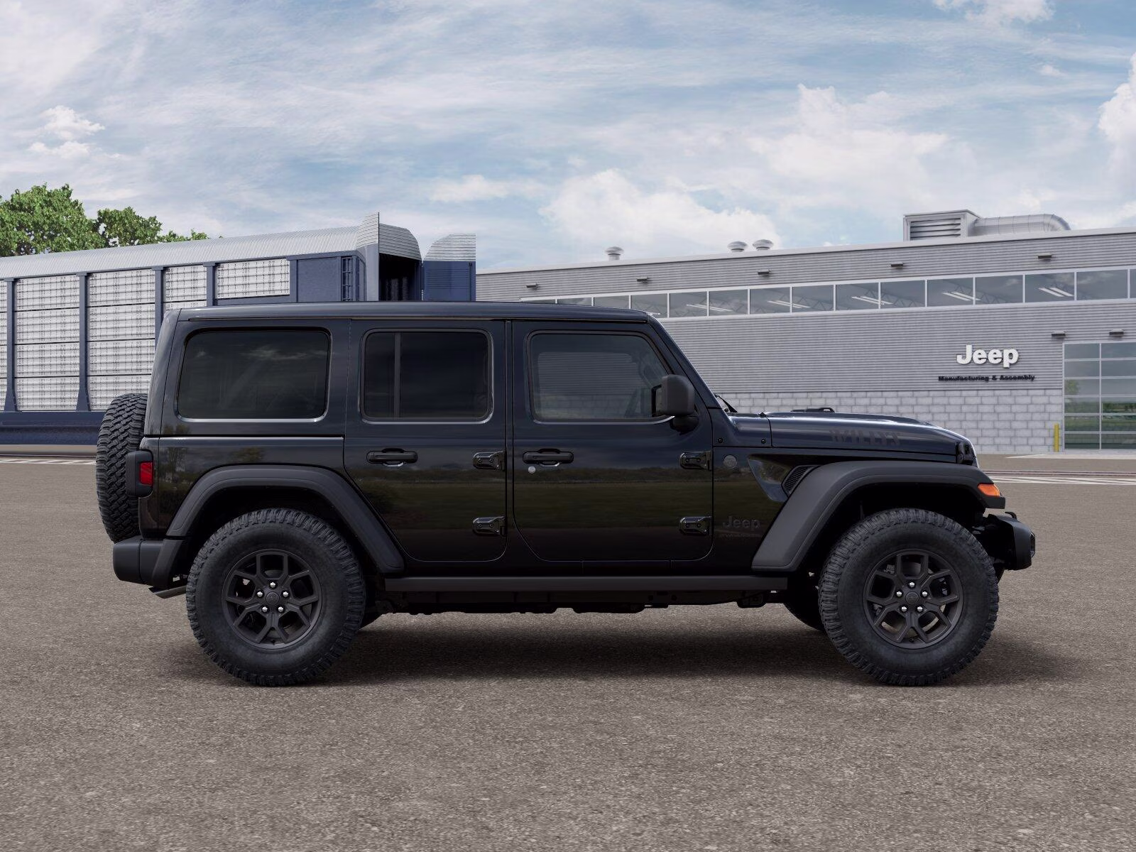 2026 Black Clear Coat Jeep Wrangler Wrangler 4-door Willys 4X4 4-door
