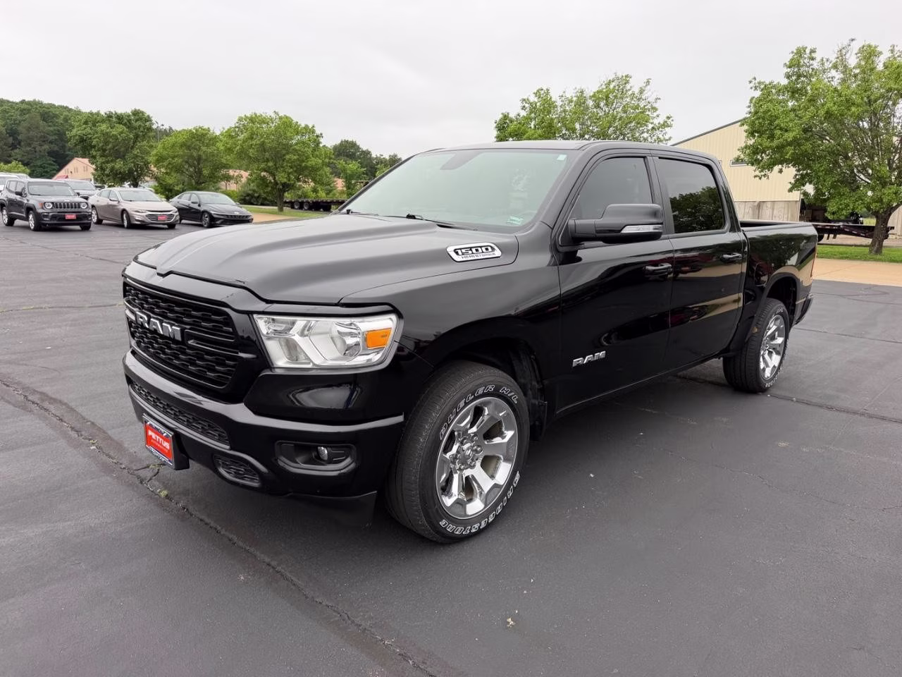 2022 Diamond Black Crystal Pearlcoat Ram 1500 4WD Big Horn Crew Cab 4X4 Truck