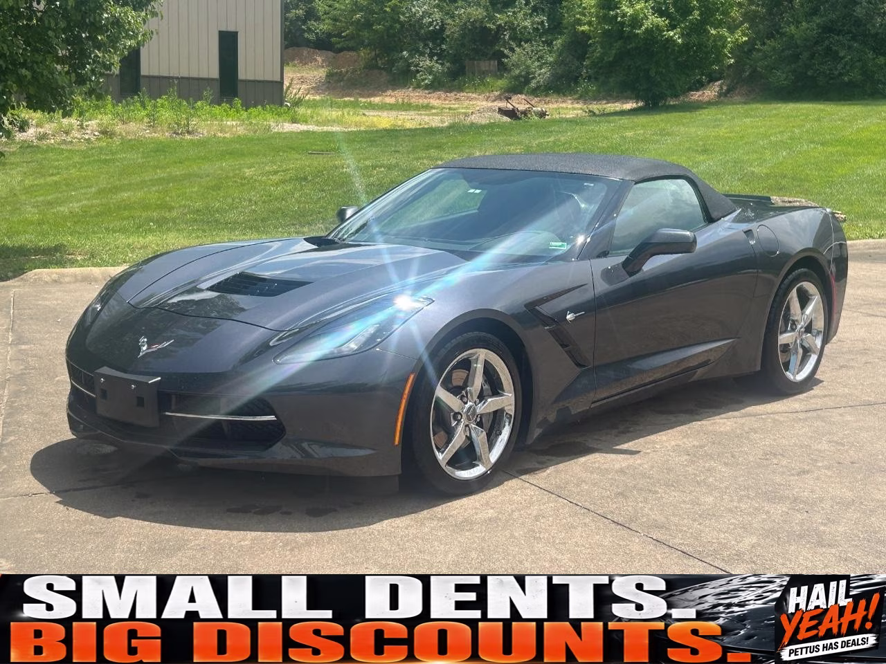 2014 Cyber Gray Metallic Chevrolet Corvette Stingray Base 3LT RWD Convertible