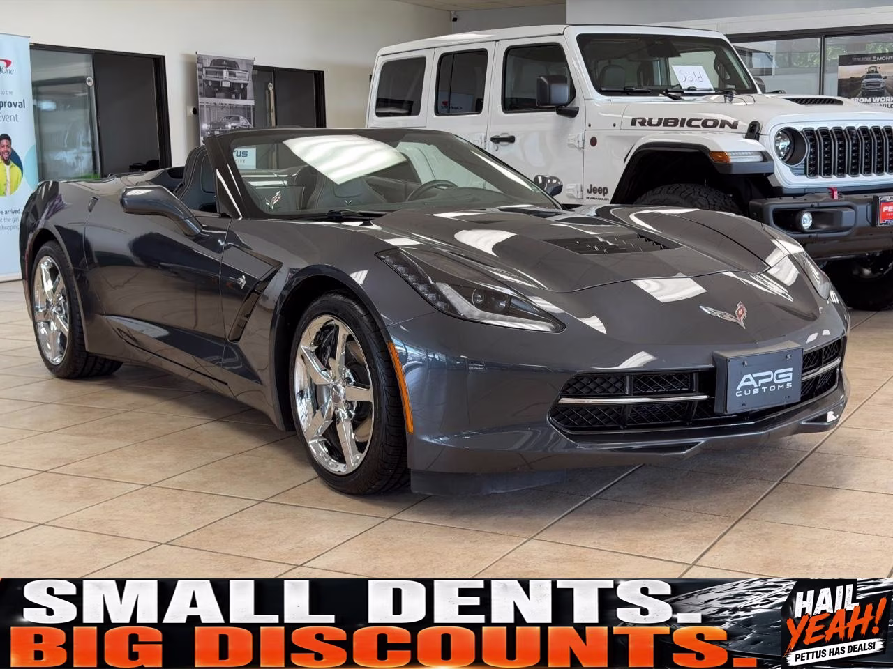 2014 Cyber Gray Metallic Chevrolet Corvette Stingray Base 3LT RWD Convertible