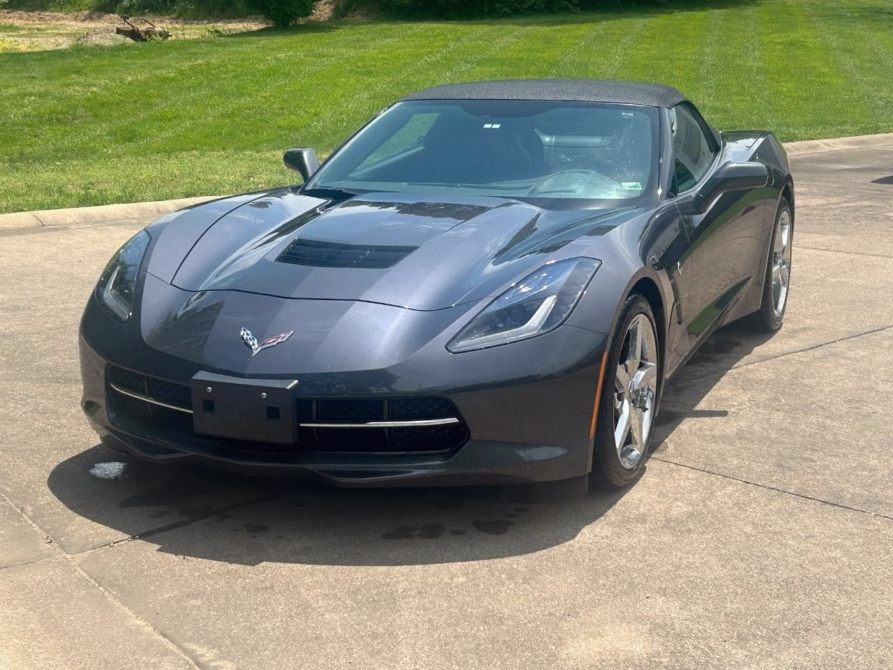 2014 Cyber Gray Metallic Chevrolet Corvette Stingray Base 3LT RWD Convertible