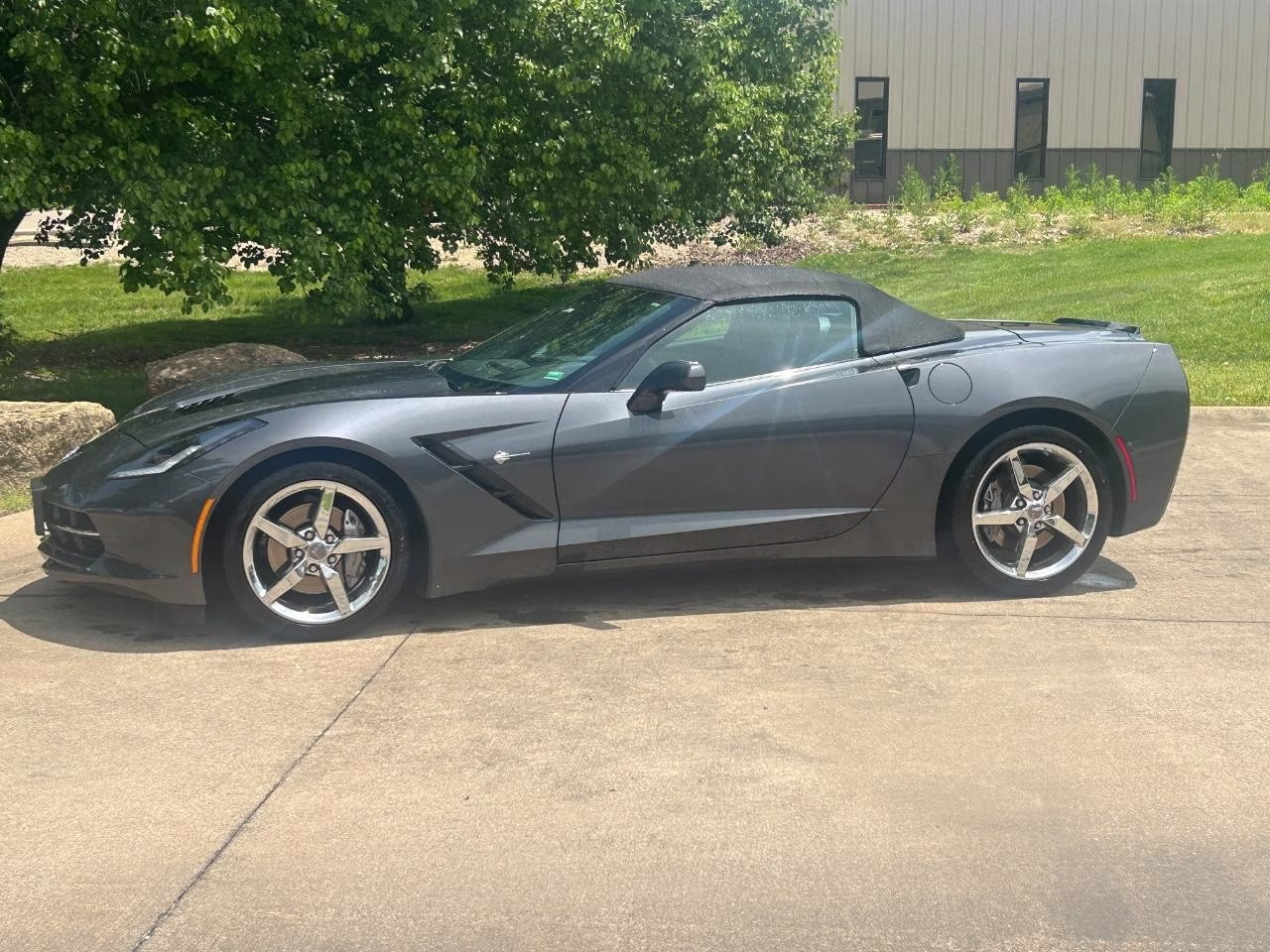 2014 Cyber Gray Metallic Chevrolet Corvette Stingray Base 3LT RWD Convertible