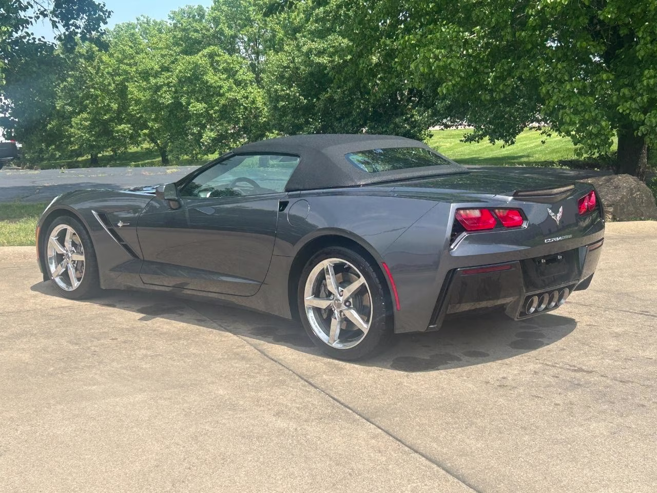 2014 Cyber Gray Metallic Chevrolet Corvette Stingray Base 3LT RWD Convertible