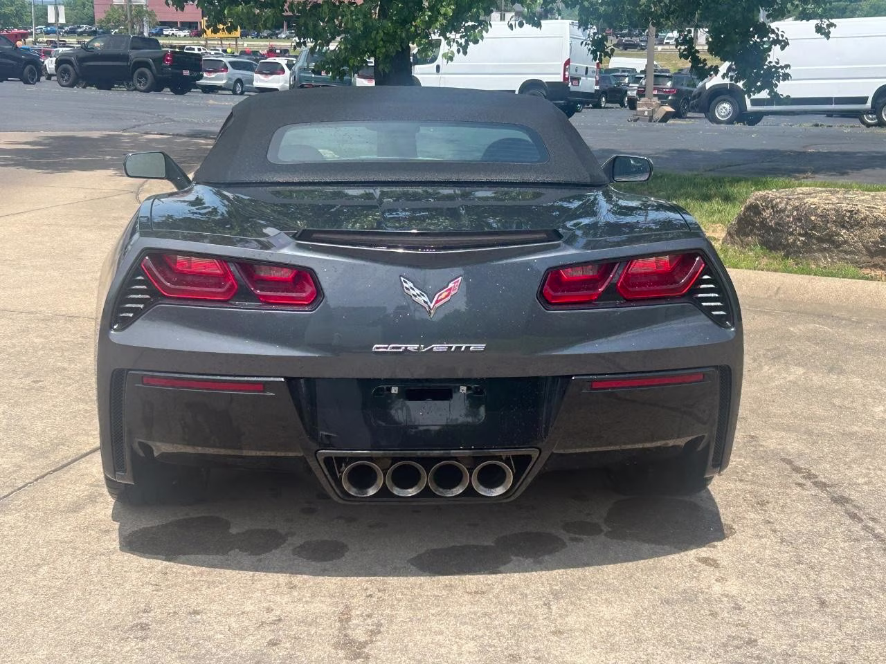 2014 Cyber Gray Metallic Chevrolet Corvette Stingray Base 3LT RWD Convertible