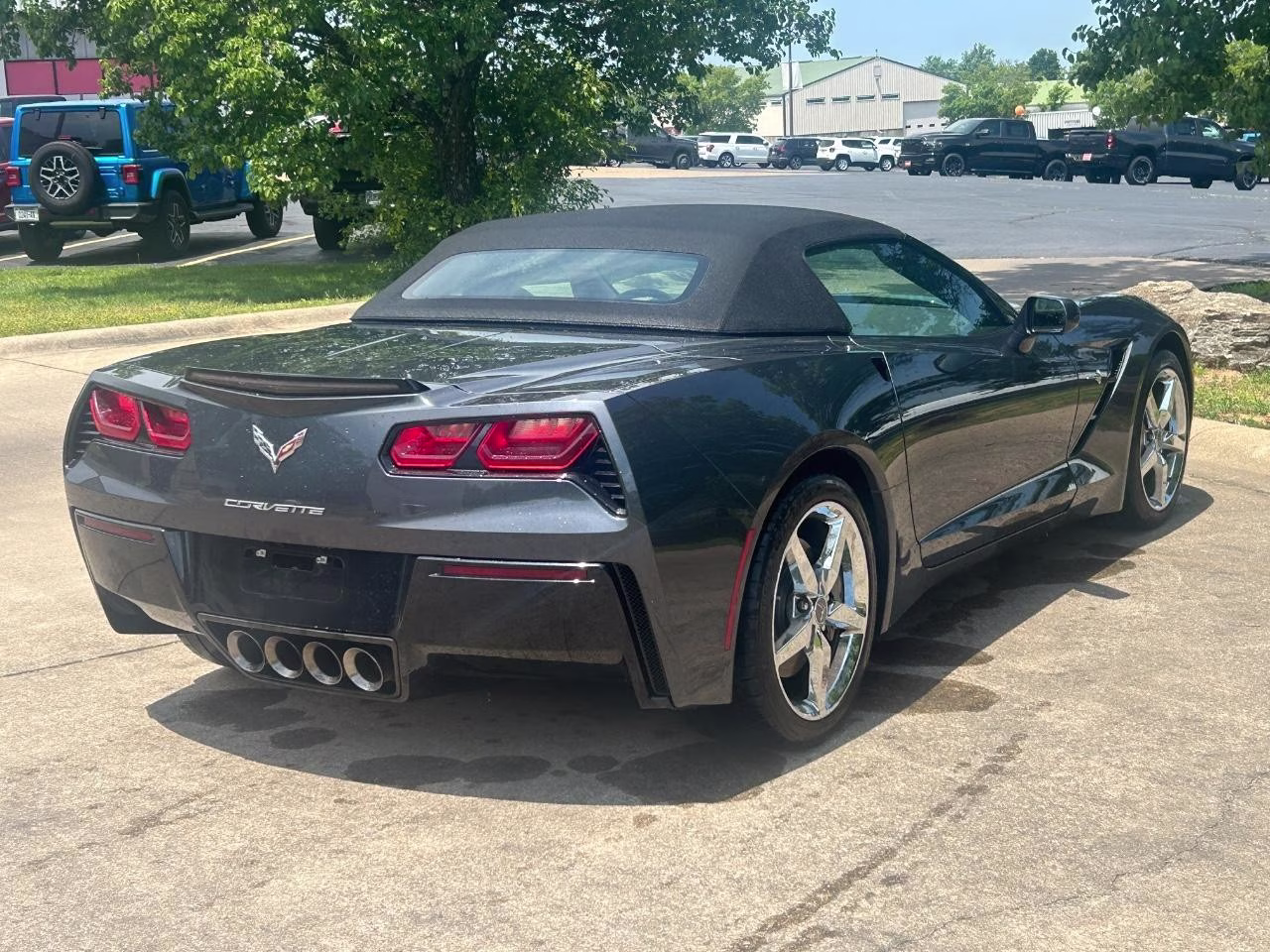 2014 Cyber Gray Metallic Chevrolet Corvette Stingray Base 3LT RWD Convertible