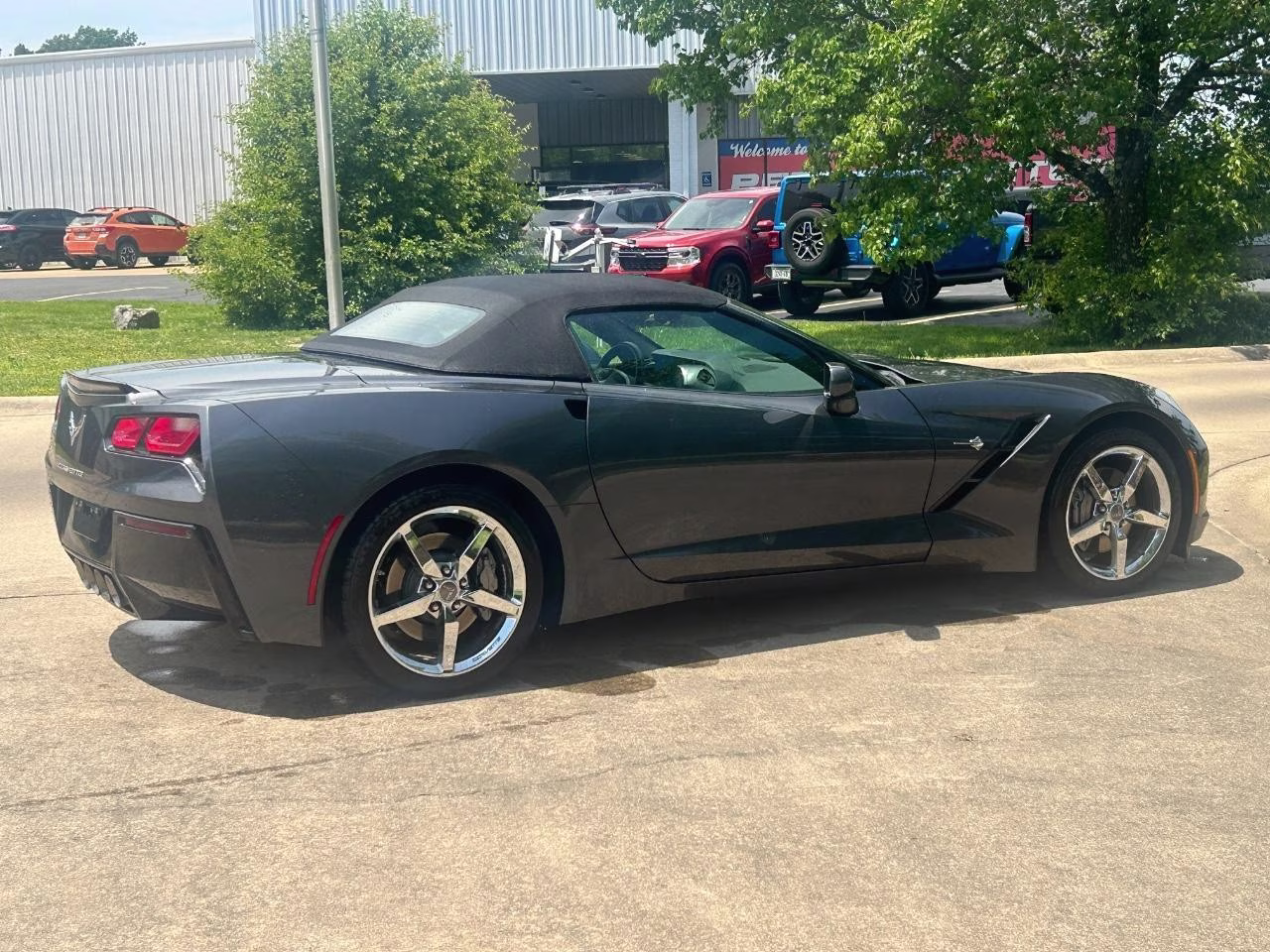 2014 Cyber Gray Metallic Chevrolet Corvette Stingray Base 3LT RWD Convertible