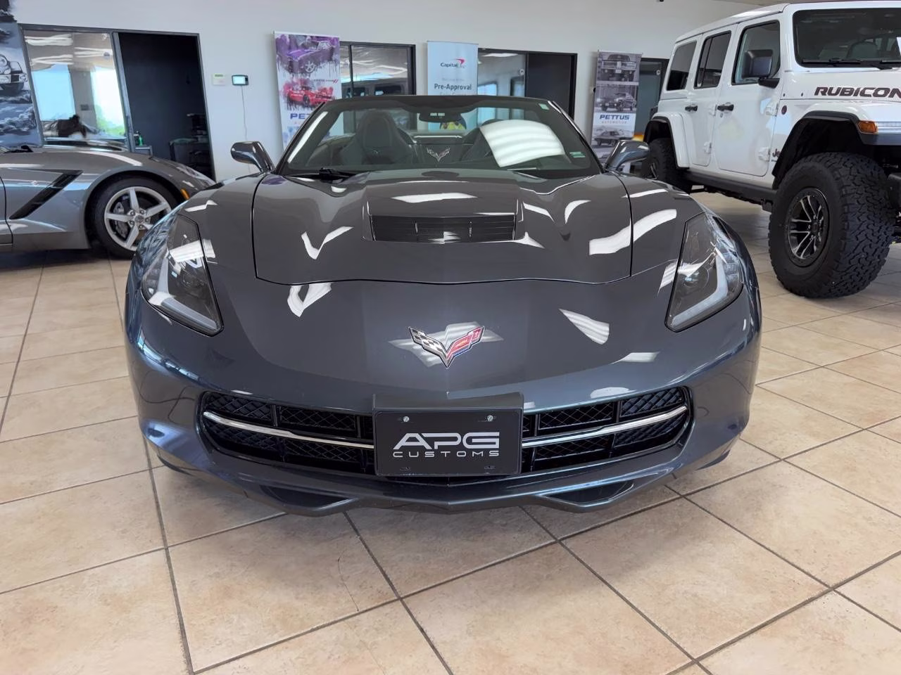 2014 Cyber Gray Metallic Chevrolet Corvette Stingray Base 3LT RWD Convertible