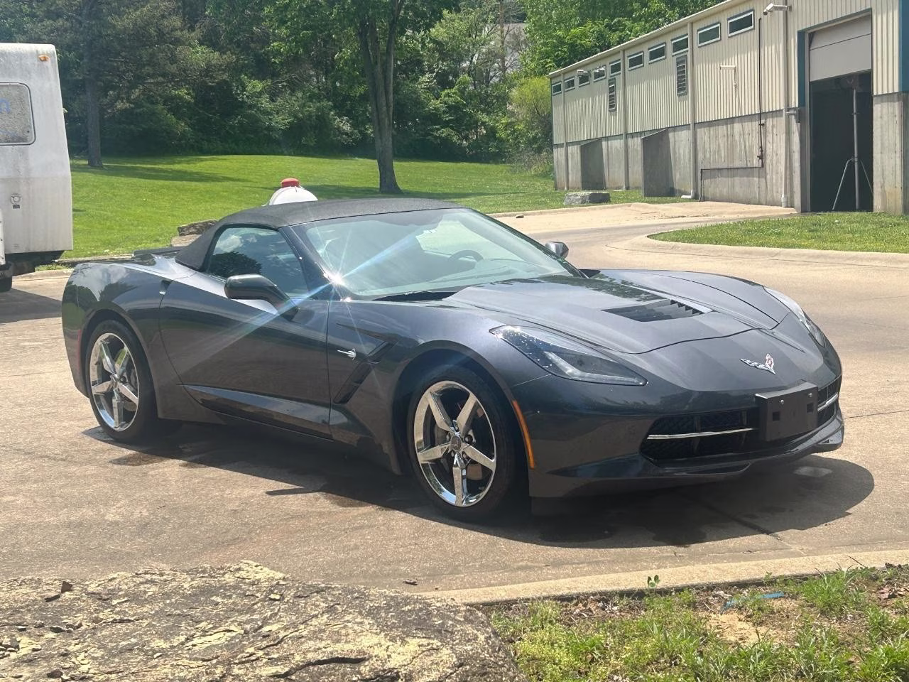 2014 Cyber Gray Metallic Chevrolet Corvette Stingray Base 3LT RWD Convertible