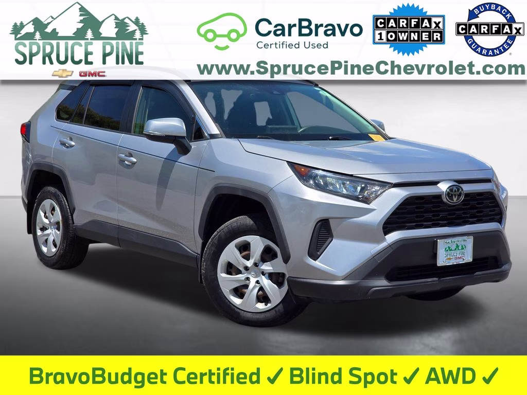 2020 Silver Sky Metallic Toyota RAV4 LE AWD SUV
