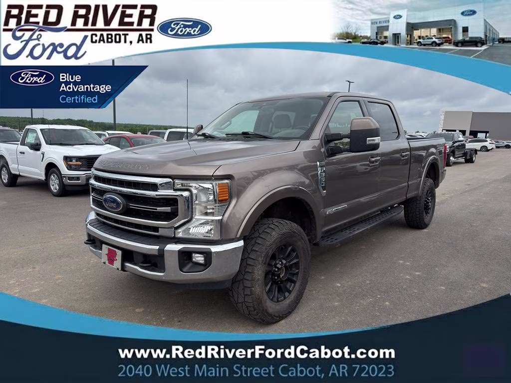 2022 Stone Gray Ford Super Duty F-350 SRW LARIAT 4X4 Truck