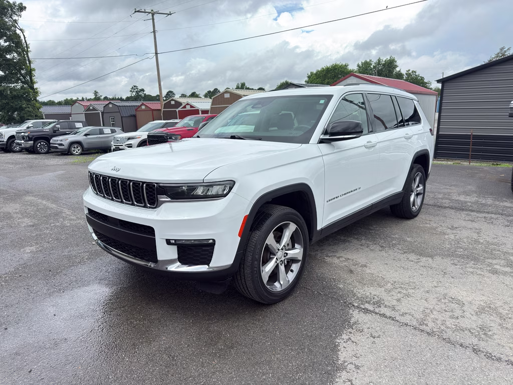 2021 Bright White Clearcoat Jeep Grand Cherokee L Limited 4X4 SUV