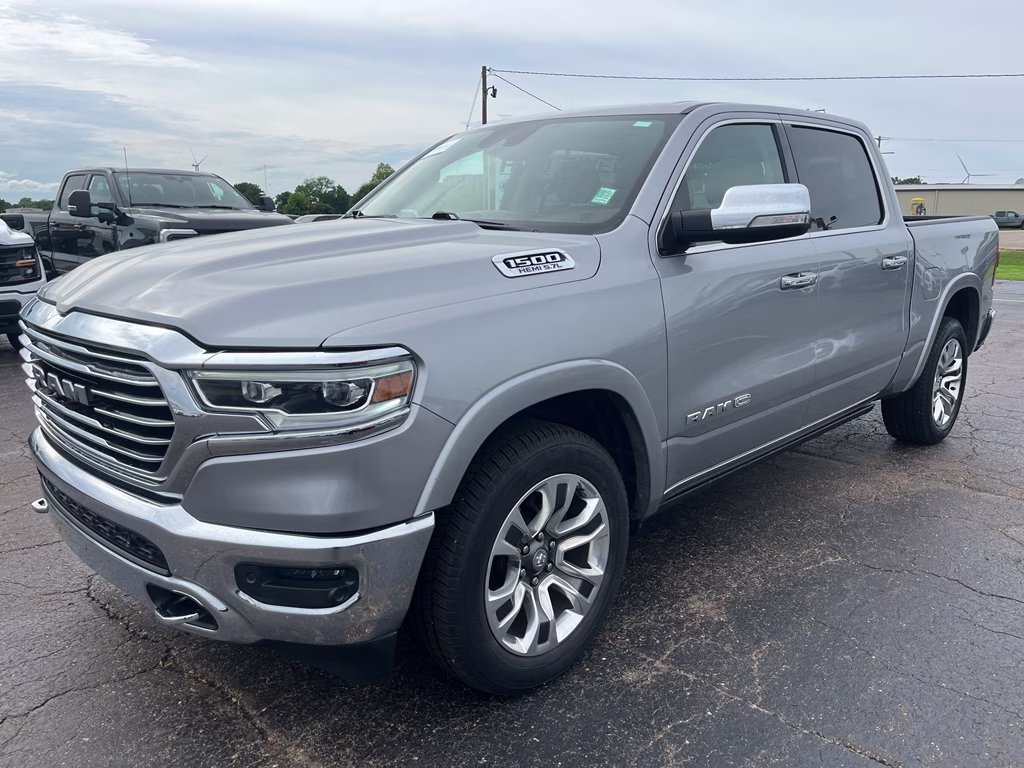 2019 Billet Silver Metallic Clearcoat Ram 1500 Longhorn 4X4 Truck