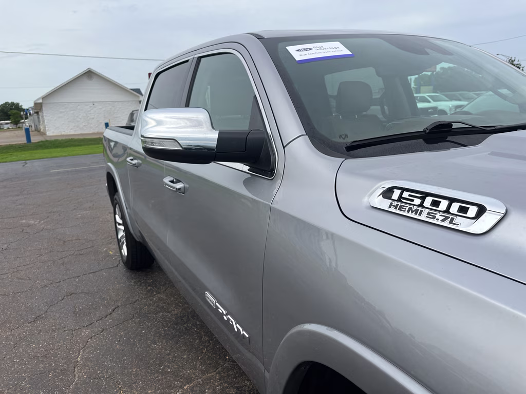 2019 Billet Silver Metallic Clearcoat Ram 1500 Longhorn 4X4 Truck