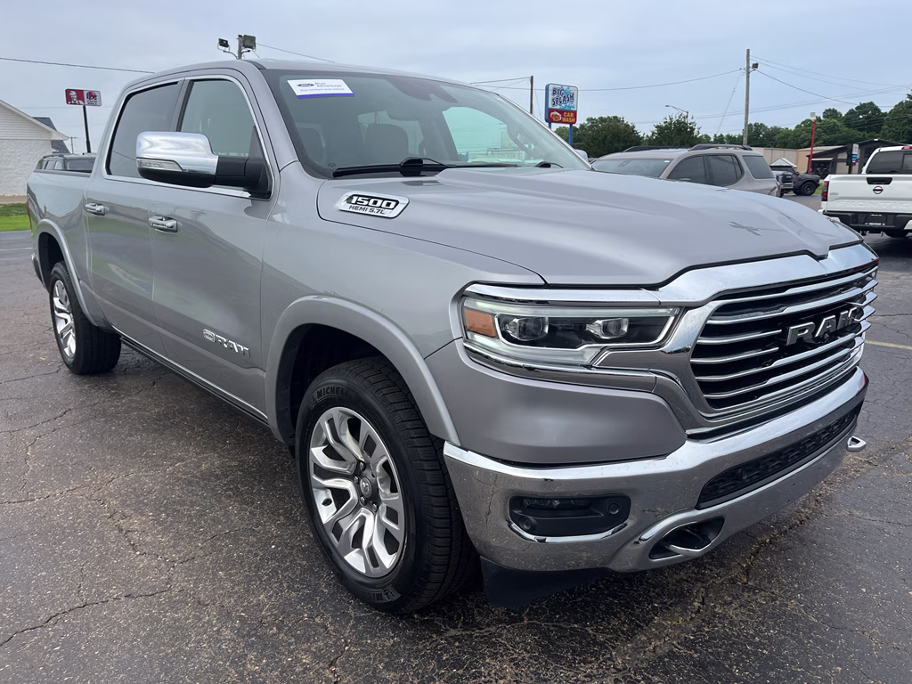 2019 Billet Silver Metallic Clearcoat Ram 1500 Longhorn 4X4 Truck