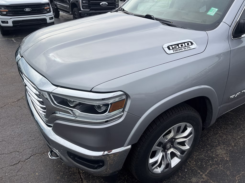 2019 Billet Silver Metallic Clearcoat Ram 1500 Longhorn 4X4 Truck