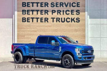 2022 Blue Metallic Ford Super Duty F-350 DRW Lariat 4X4 Truck