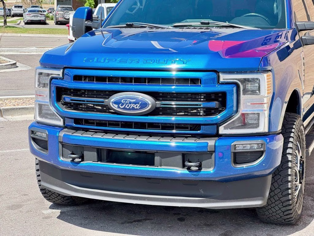 2022 Blue Metallic Ford Super Duty F-350 DRW Lariat 4X4 Truck